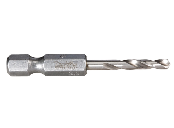 Makita B-56437 Metallbor HSS-TIN 3,3x50mm 1/4" 