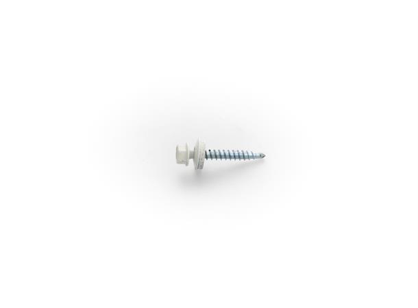 Kombi Borskrue 4,9x35 Hvit RAL 9010