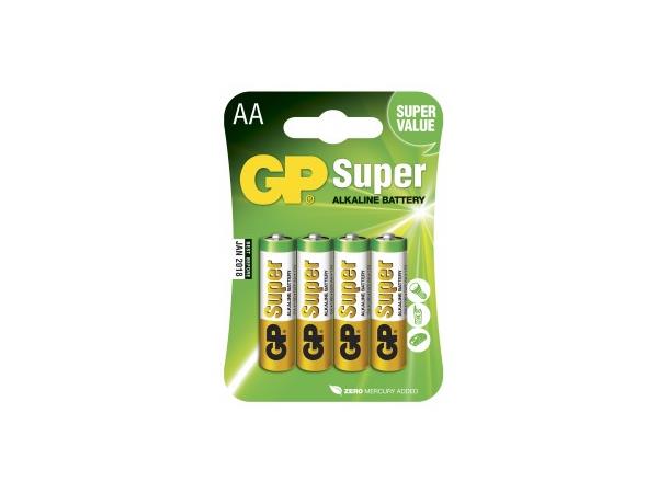 GP Super Batteri LR6 AA 4pk