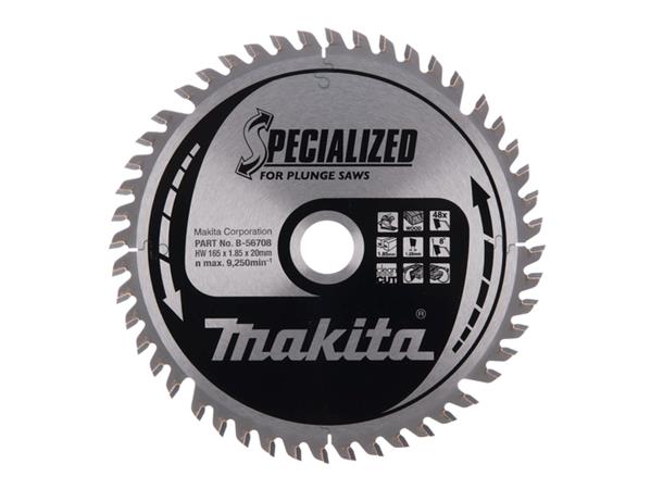 Makita B-56708 Sirkelsagblad 165x20mm 48T