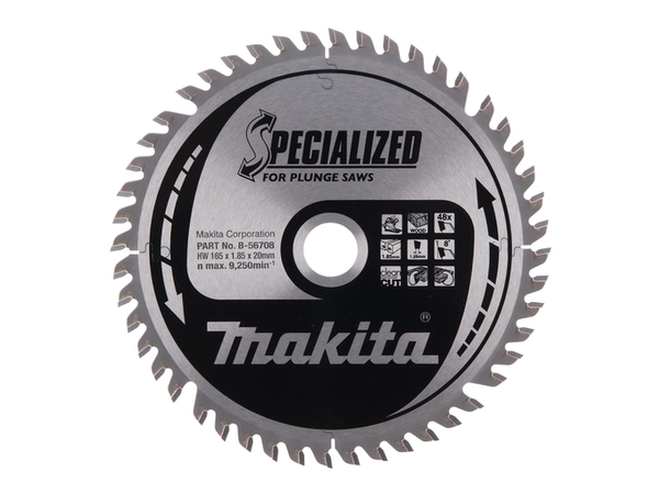 Makita B-56708 Sirkelsagblad 165x20mm 48T 