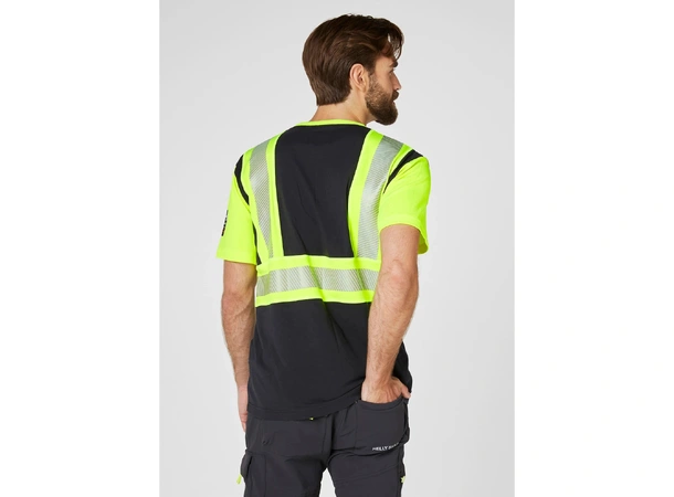 Helly Hansen ICU T-Shirt 369 Yellow XXL T-skjorte som gir synlighet og komfort 