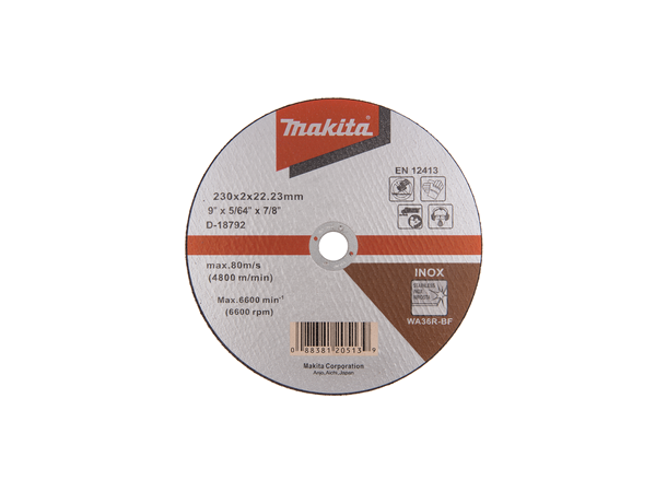 Makita D-18792 Kappeskive 230x2mm Stål/Rustfritt