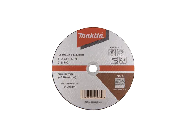 Makita D-18792 Kappeskive 230x2mm Stål/Rustfritt 