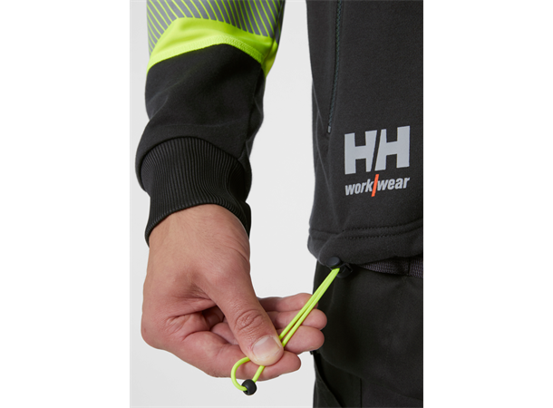 Helly Hansen ICU jakke med glidelås XL Komfortabel og synlighetssertifisert