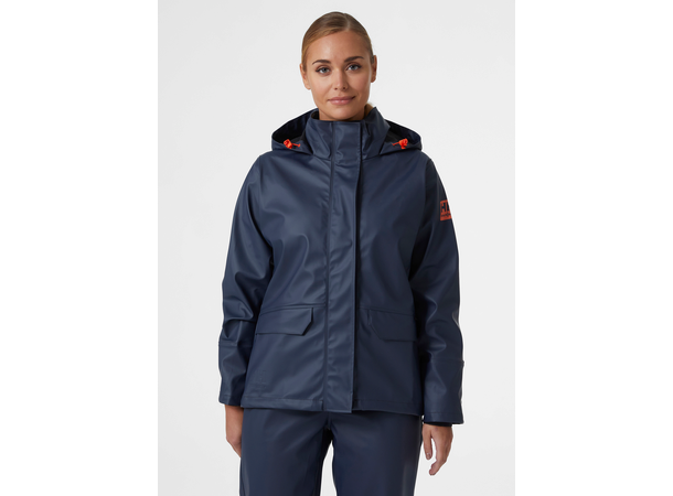 Helly Hansen Luna Regnjakke S God og myk jakke i navy til dame 