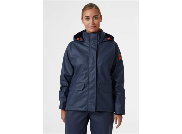 Helly Hansen Luna Regnjakke S God og myk jakke i navy til dame