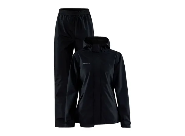 Craft Core Explore Rain Set W Black Regntøy med jakke og bukse til dame 