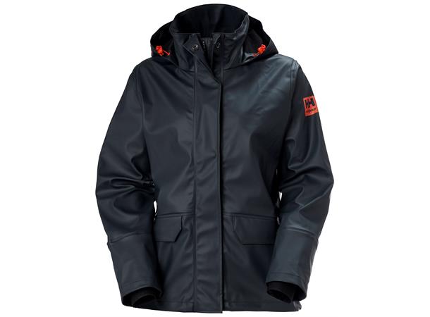 Helly Hansen Luna Regnjakke M God og myk jakke i navy til dame