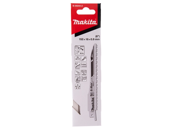 Makita B-05044-2 Bajonettsagblad 152X0,9 Tre, metall, plast og aluminium 