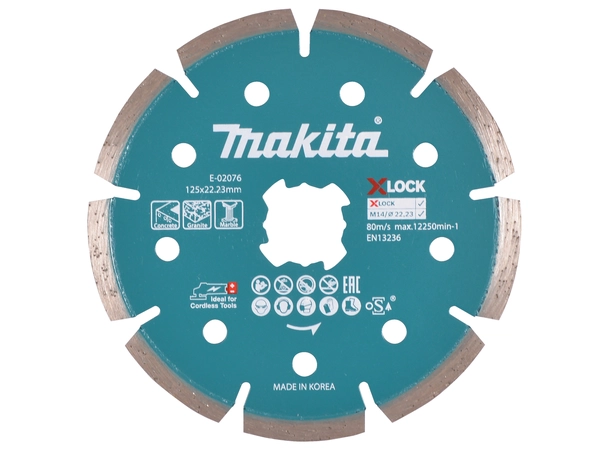 Makita E-02076 Diamantskive 125 X-Lock 125x22,23 