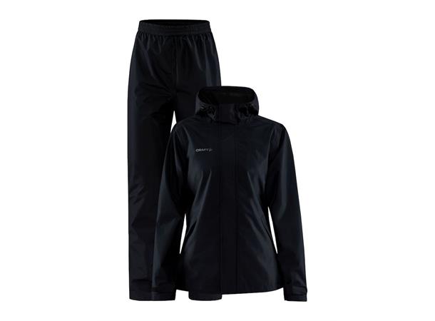 Craft Core Explore Rain Set W Black L Regntøy med jakke og bukse til dame 