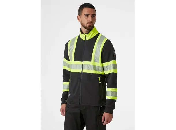 Helly Hansen ICU jakke med glidelås Komfortabel og synlighetssertifisert 
