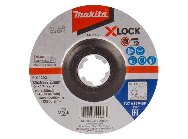 Makita E-00393 Slipeskive 125 X-Lock 