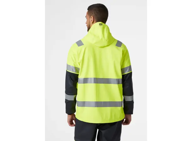 Helly Hansen Alna Hi Vis Regnjakke L Synlig, vanntett og lett 
