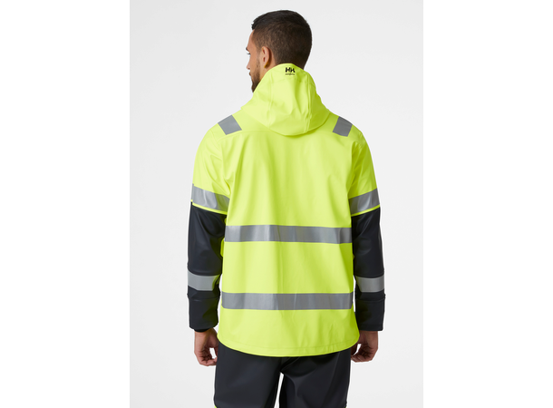 Helly Hansen Alna Hi Vis Regnjakke L Synlig, vanntett og lett