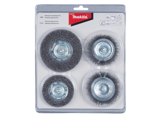 Makita D-65729 Stålbørstesett