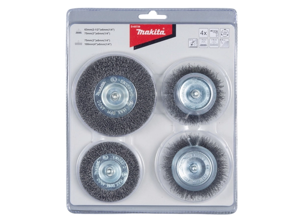 Makita D-65729 Stålbørstesett 