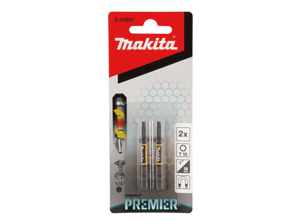 Makita E-03327 Impact Black bits, T10 2pk