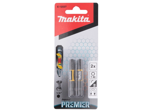 Makita E-12027 Impact Black bits, T40 2pk 