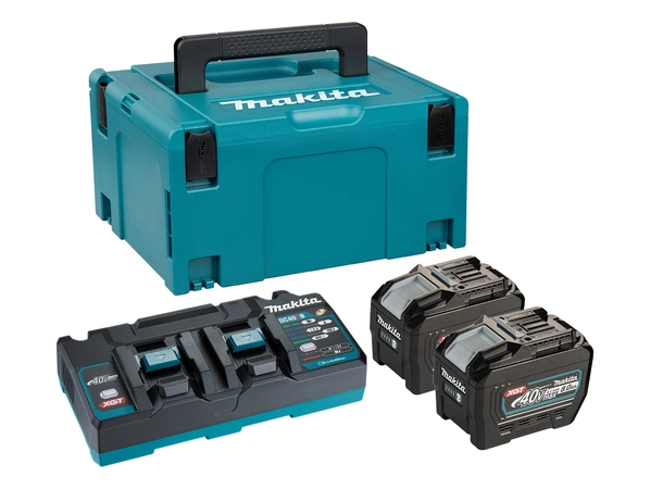 Makita 191Y97-1 Batterisett XGT ® Dobbel hurtiglader og 2x 8,0Ah batteri 