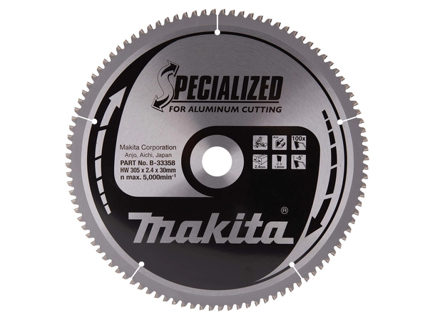 Makita B-33358 Sirkelsagblad ALU T.C.T. • 305 x 30 mm • 100 T • aluminium 