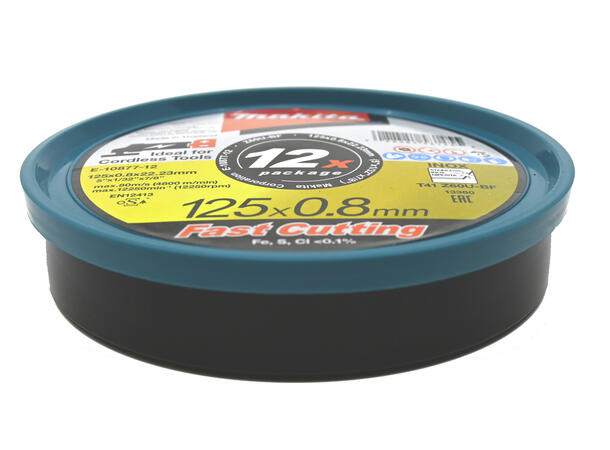 Makita E10877-12 Kappeskive 125x0,8 12pk