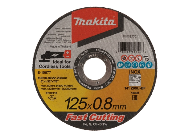 Makita E22953-12 Kappeskive 125x0,8 12pk 