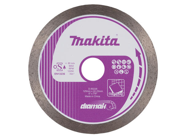 Makita D-80226 Diamantskive Økonomi Flis 125x22,23