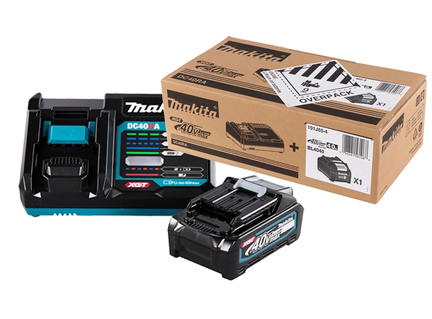 Makita 191J65-4 Batterisett XGT ® Hurtiglader 1 x 4,0 Ah batteri 