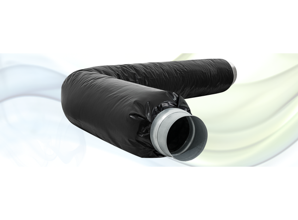 Fleksibel lydfell 25mm 1m Ø125 Non-woven