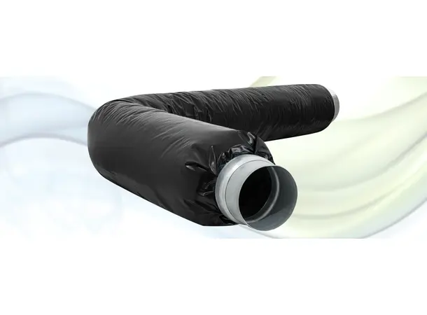 Fleksibel lydfell 25mm 1m Ø125 Non-woven 