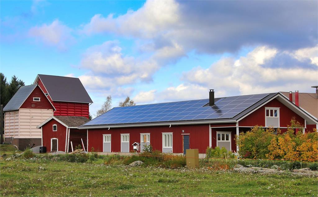 Solcellepanel landbruk